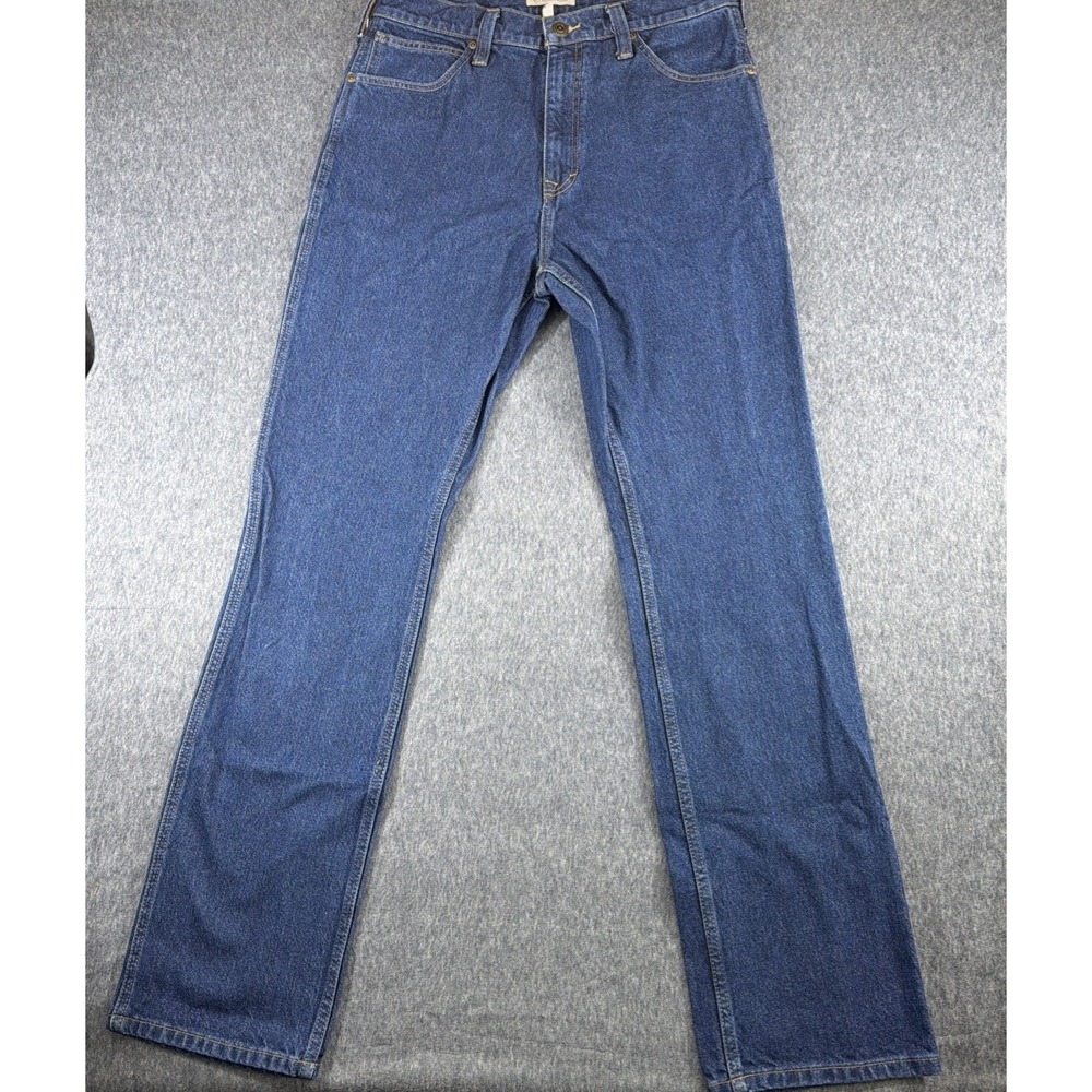 Blue Ranchwear Jeans Mens 34x34 Blue Straight Boot‎ Cut Denim Pants Cowboy